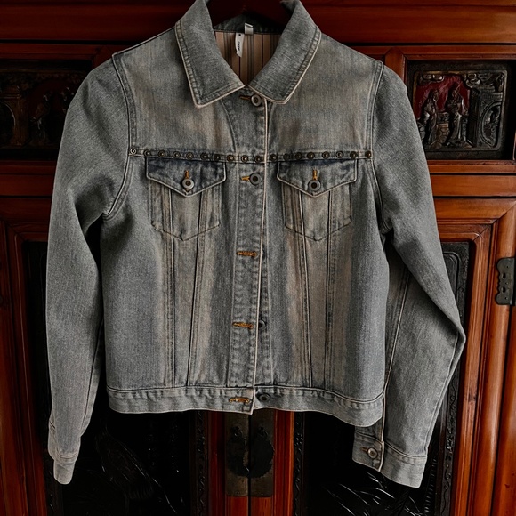 🧵Trelise Cooper Vintage embellished - Distressed denim jacket Y2K - Picture 3 of 8